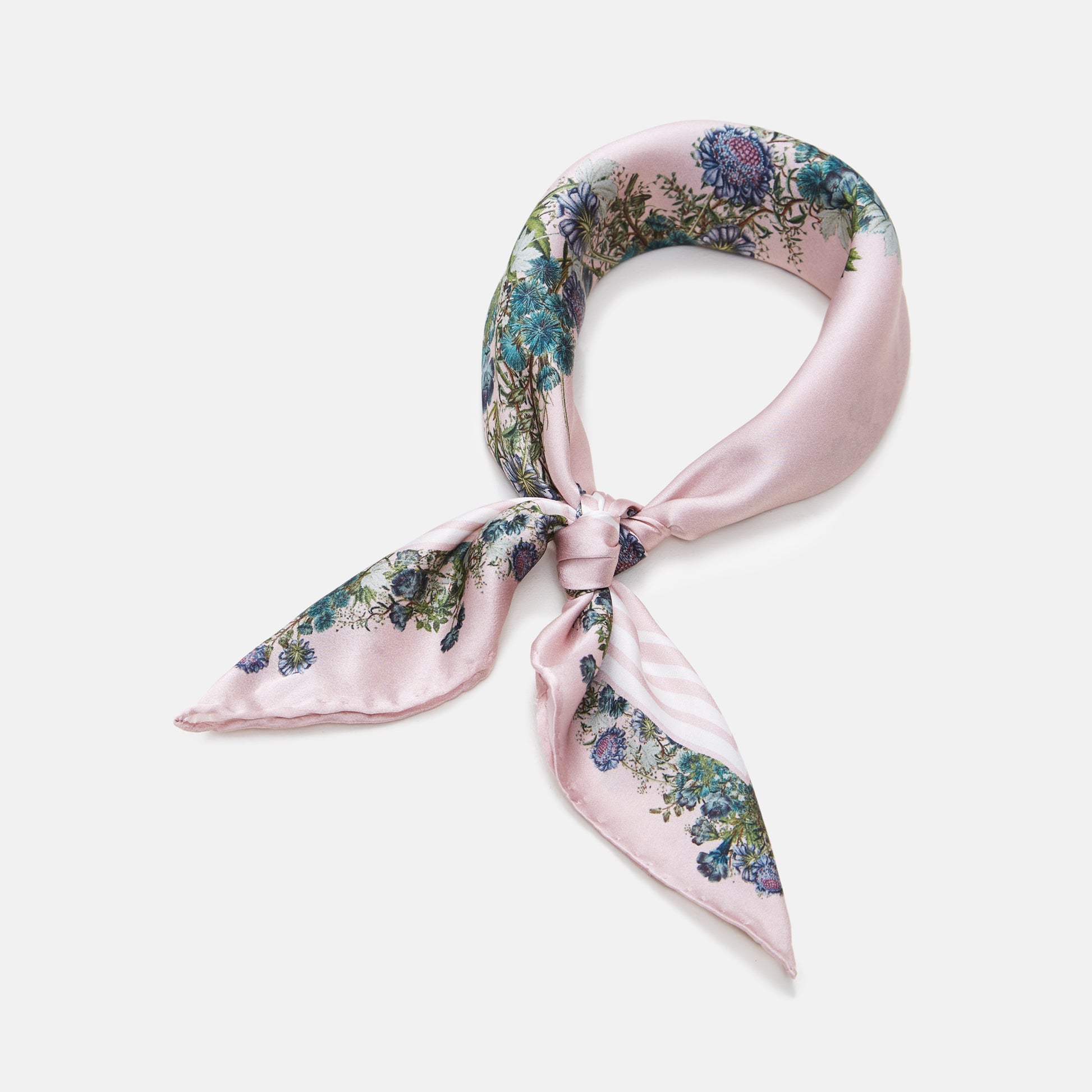 Flora Danica Denmark Flowering Pink F silketørklæde Small scarf Flowering Pink F