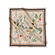 Flora Danica Denmark Beige Flower Field 53 scarf Small scarf Beige flower field