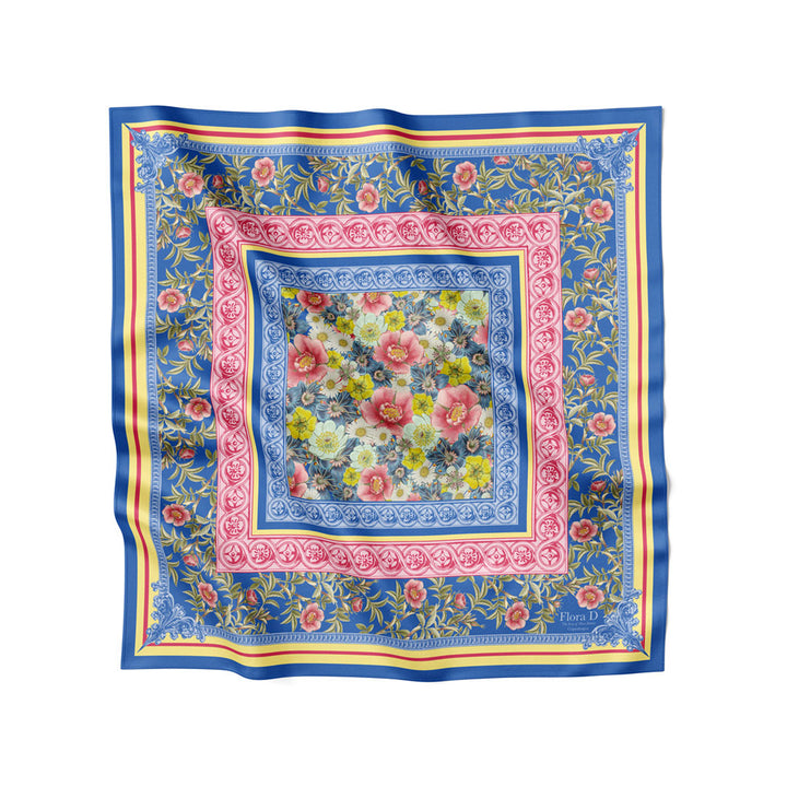 Flora Danica Denmark Blue Rose Garden scarf Small scarf Blue Rose Garden