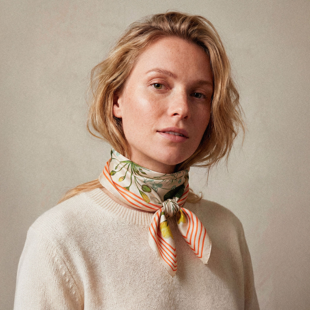 Flora Danica Denmark Candy Striped Blossom 70 silketørklæde Medium Dobbeltsided scarf Candy Striped Blossom