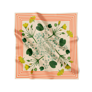 Flora Danica Denmark Candy Striped Blossom 70 silketørklæde Medium Dobbeltsided scarf Candy Striped Blossom