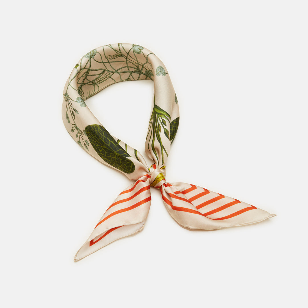 Flora Danica Denmark Candy Striped Blossom scarf Small scarf Candy Striped Blossom