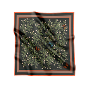 Flora Danica Denmark Cloverfield Whispers 90 silketørklæde Large dobbeltsided scarf Cloverfield Whispers