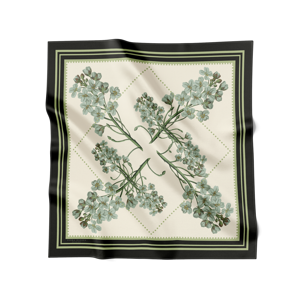 Flora Danica Denmark Coastal Sage 90 scarf Large scarf Sage Green