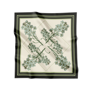 Flora Danica Denmark Coastal Sage 90 silketørklæde Large scarf Sage Green