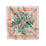 Flora Danica Denmark Coral Botanica 53 silketørklæde Small scarf Coral Botanica scarf