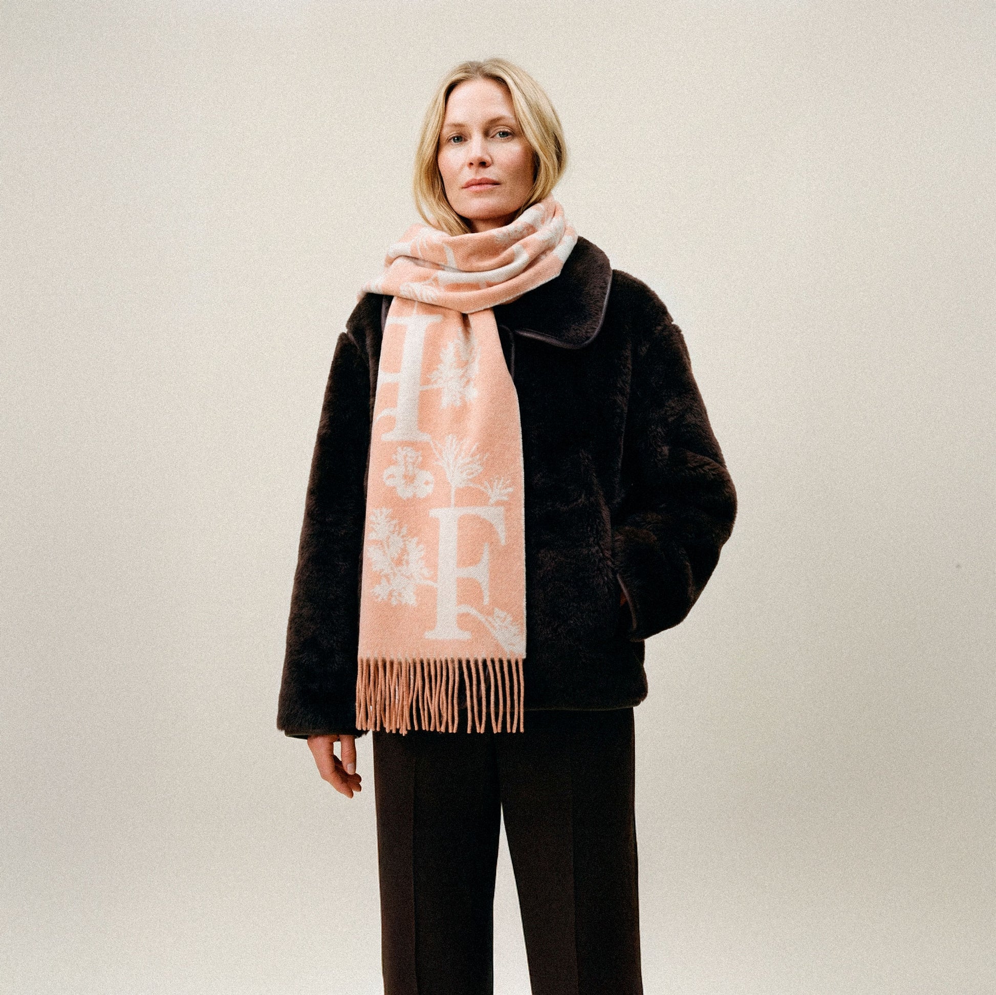 Flora Danica Denmark Flora Gram Cashmere blend halstørklæde  Cashmere Brown