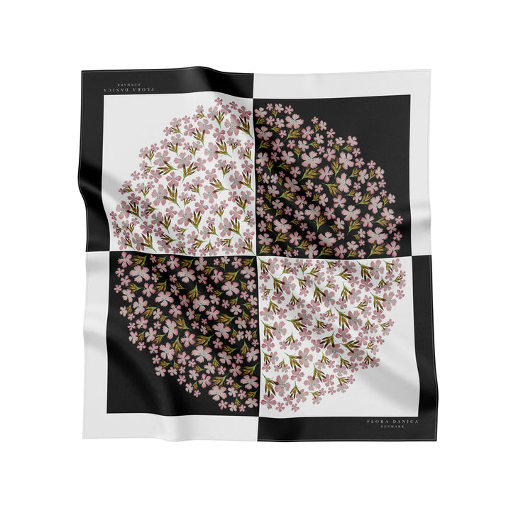 Flora Danica Denmark Geo Blossom scarf Small scarf Geo Blossom Black/white