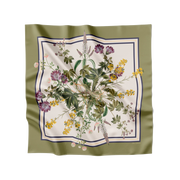 Flora Danica Denmark Green Double Flora 70 silketørklæde Medium Dobbeltsided scarf Green Flora