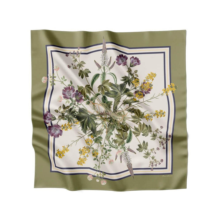 Flora Danica Denmark Green Flora 70 scarf Medium Dobbeltsided scarf Green Flora