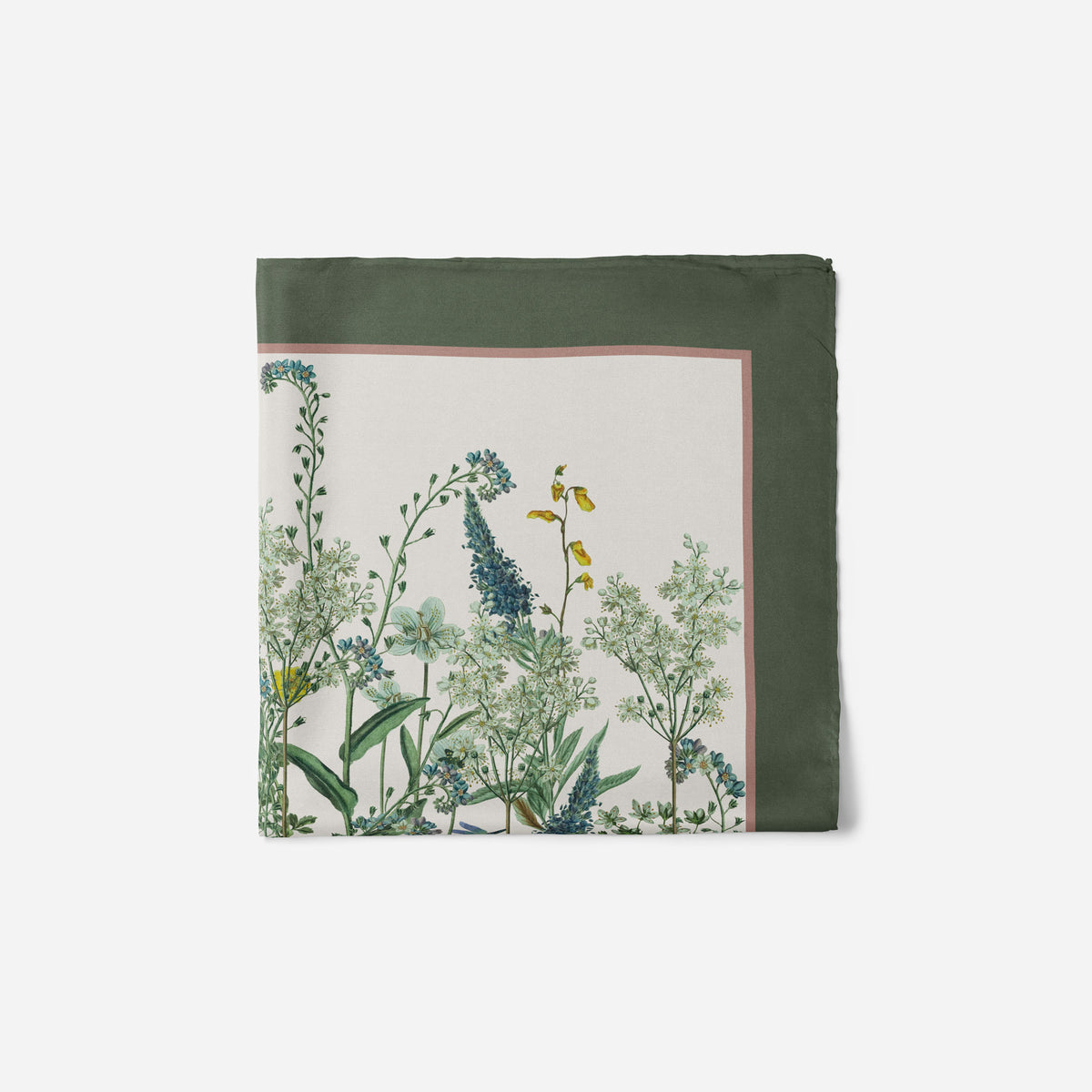 Flora Danica Denmark Wild Bloom 53 scarf Small scarf Wild-Bloom Green