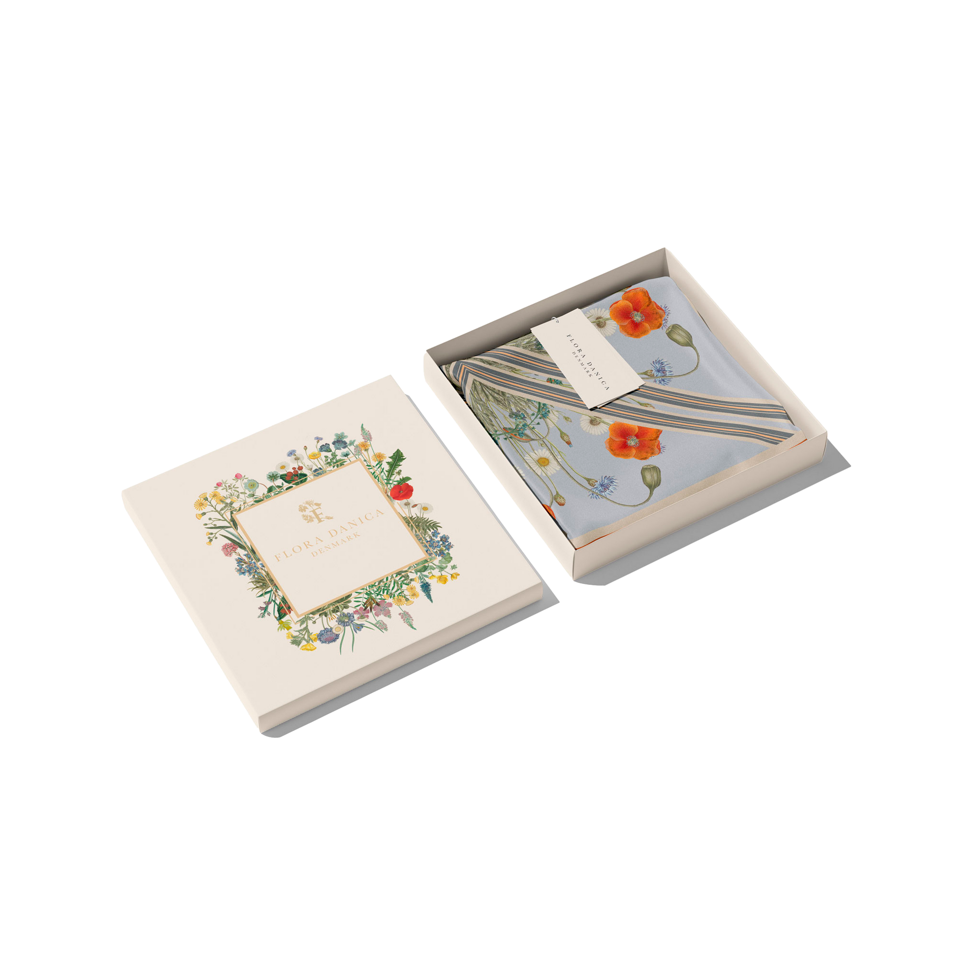 Flora Danica Denmark Wildframe 70 scarf Medium Dobbeltsided scarf Blue Mist