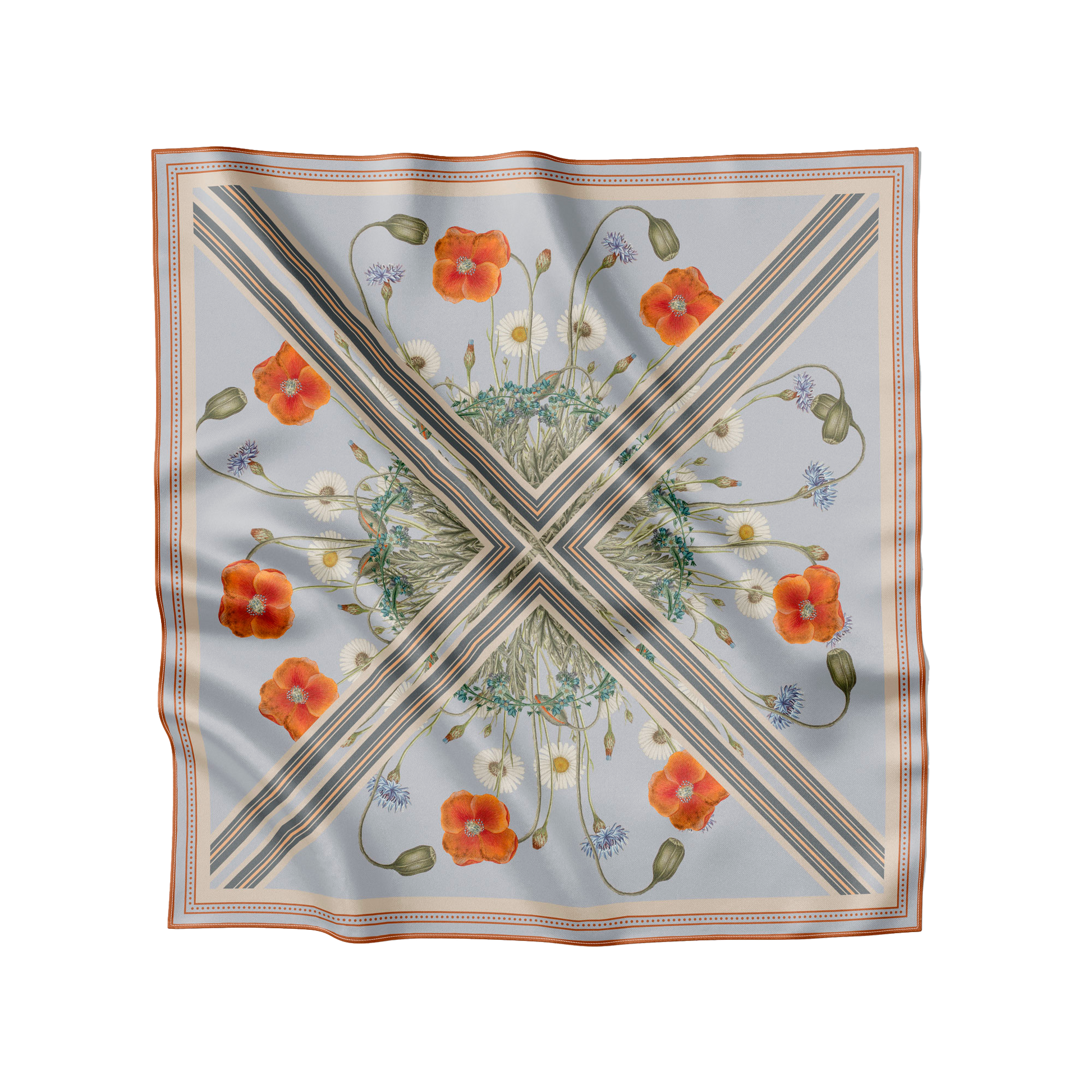 Flora Danica Denmark Wildframe 70 scarf Medium Dobbeltsided scarf Blue Mist