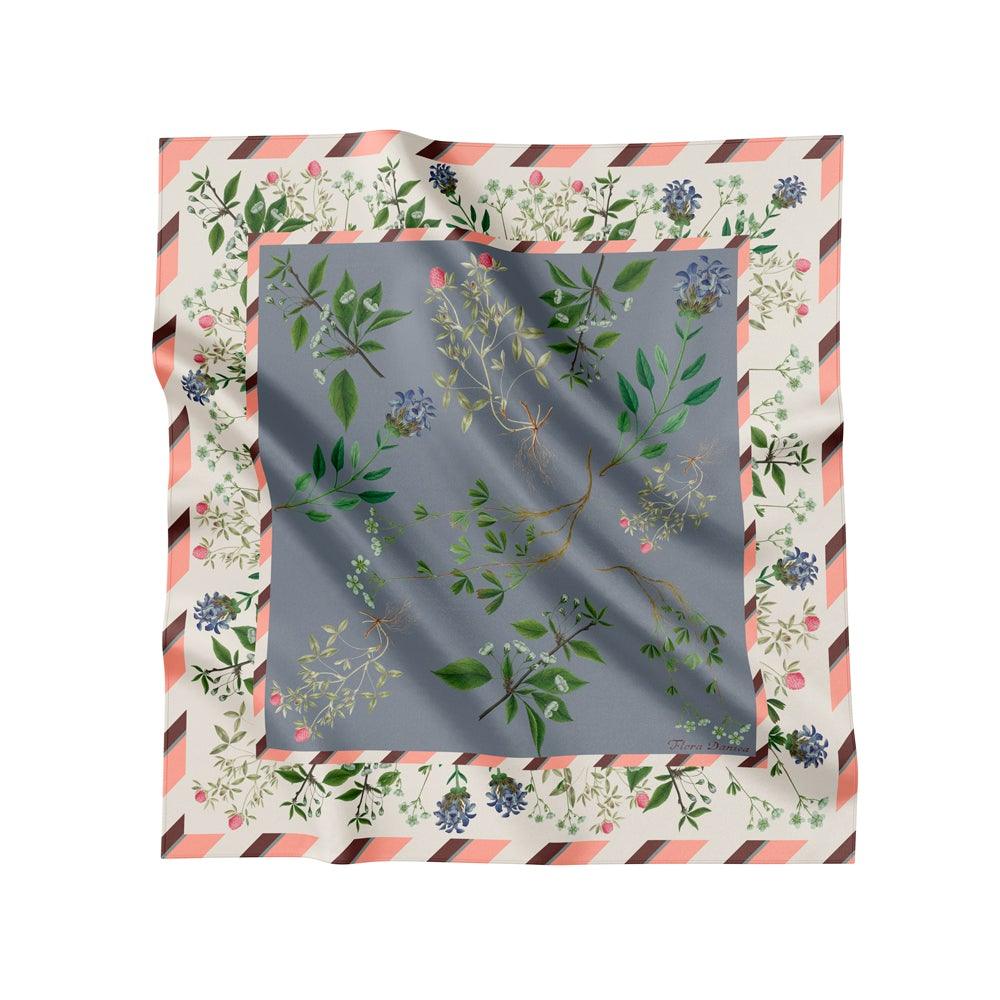 Flowering Garden silketørklæde - FLORA DANICA DENMARK